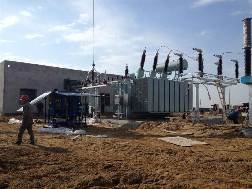 孫家坪設(shè)備調(diào)試現(xiàn)場 甘肅隴西孫家坪330KV變電站設(shè)備調(diào)試現(xiàn)場