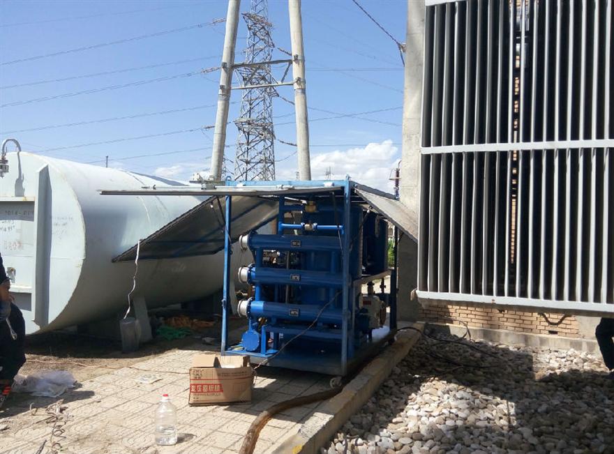 凱潛濾油機(jī) 甘肅隴西孫家坪330KV變電站設(shè)備調(diào)試現(xiàn)場