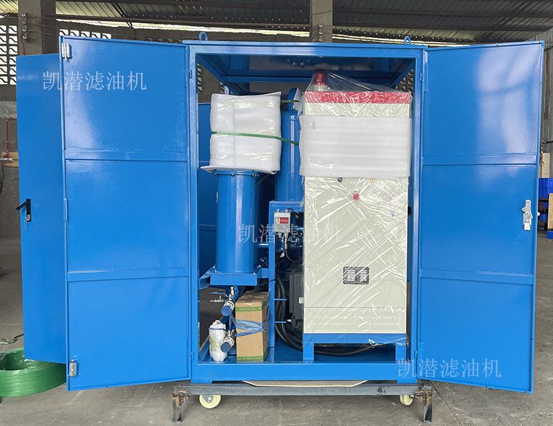 大慶某電廠-雙級真空濾油機拆箱現(xiàn)場！