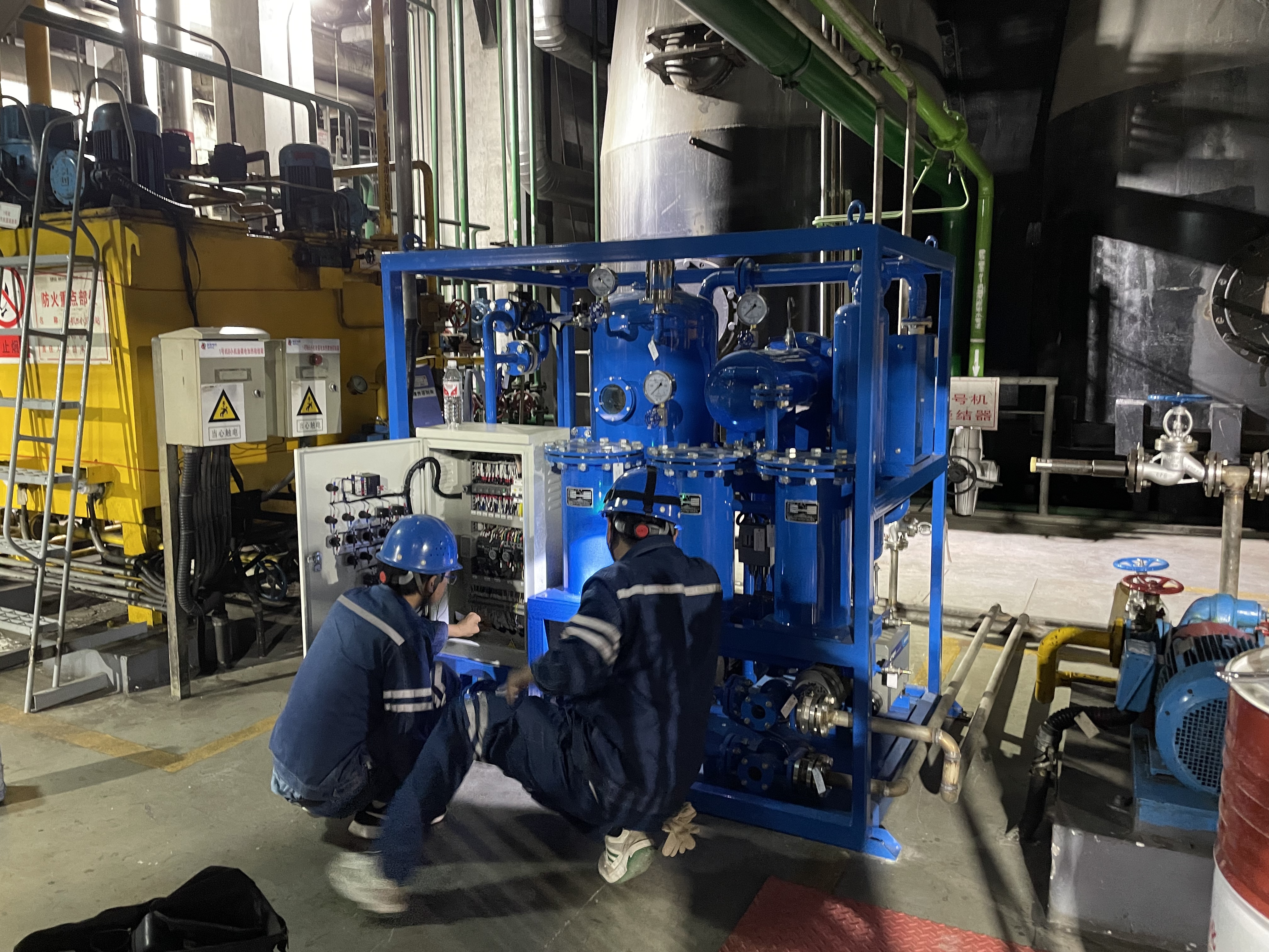 透平油真空聚結(jié)濾油機案例 透平油真空聚結(jié)濾油機案例